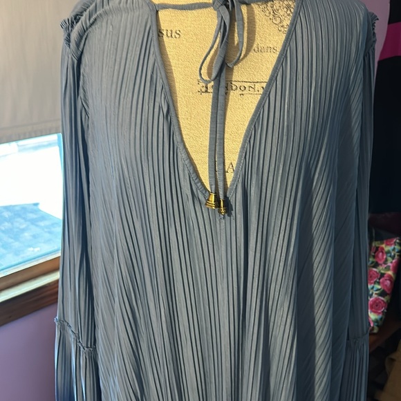 FREE PEOPLE RUFFLED DRESS EUC - Picture 3 of 12
